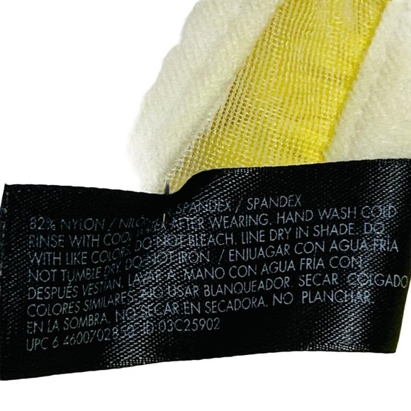 Smart & Sexy Swim Strapless Yellow Bikini Top 36D - Picture 5 of 6